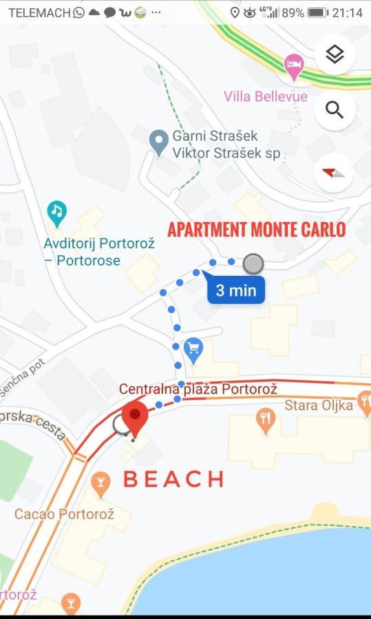 Apartment Monte Carlo Portorož Eksteriør billede